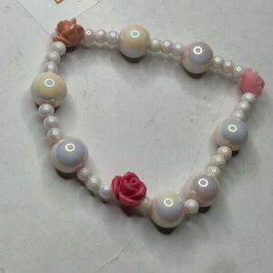 Opalite Rose Beaded Bracelet